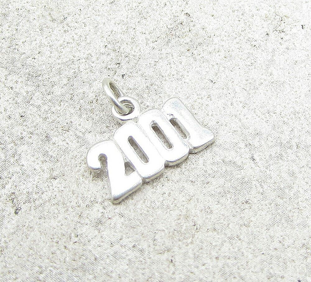 925 Sterling Silver Cloud 2001 Charm Pendant  PT1004