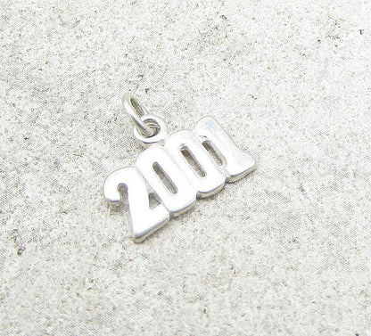 925 Sterling Silver Cloud 2001 Charm Pendant  PT1004