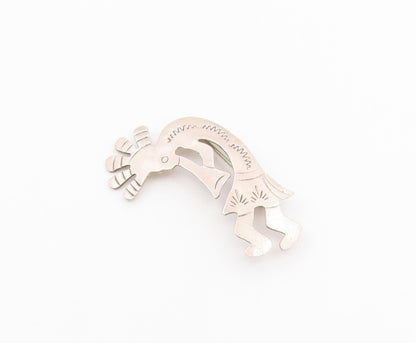 HENRY BACA NAVAJO 925 Silver  Vintage Kokopelli Dancer Brooch Pin  BP7858