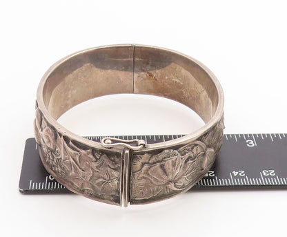 925 Sterling Silver Vintage Bracelet Antique Grape Vine & Wheat Motif  BT12031