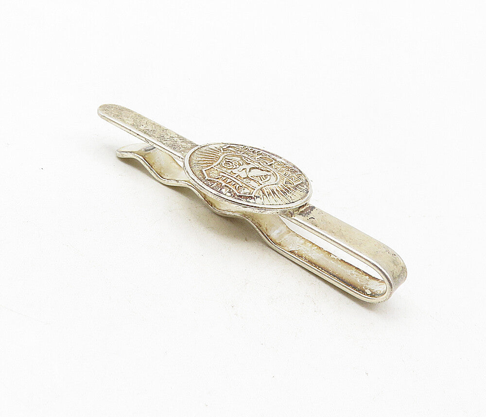 925 Sterling Silver  Vintage Navan R.F.C. Rugby Club Badge Tie Clip  TR1417