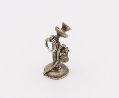 DANECRAFT 925 Sterling Silver Vintage Mini Old Telephone Charm Pendant PT22071