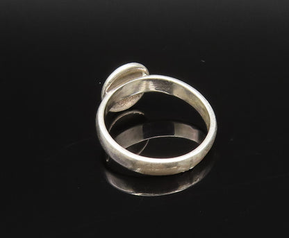 925 Sterling Silver  Vintage Carved Circled Arrow Symbol Ring Sz 6.5  RG25878