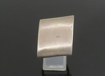 925 Sterling Silver  Vintage Smooth Hollow Square Band Ring Sz 7  RG23412