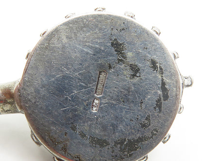 925 Sterling Silver  Vintage Shiny Banjo Musical Instrument Trinket  TR2585