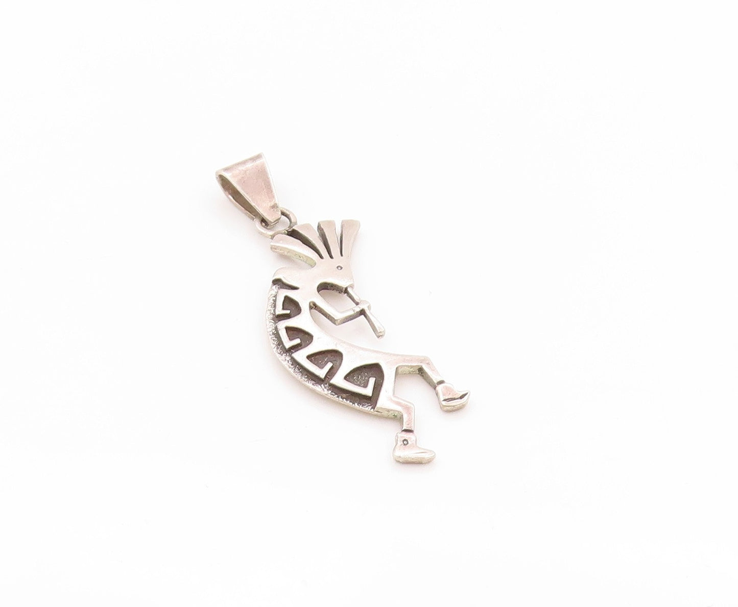 925 Sterling Silver Vintage Pendant Kokopelli Humpbacked Flute Player PT24128