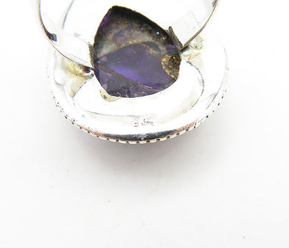 925 Sterling Silver  Cabochon Cut Jasper Tear Drop Cocktail Ring Sz 7  RG8050