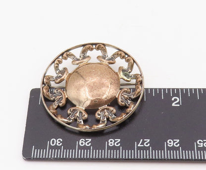 925 Sterling Silver Vintage Brooch BEAU Intricate Openwork Celtic Pin  BP12295
