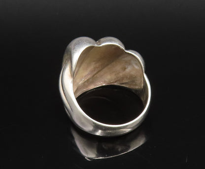 BLACK STARR & FROST 925 Silver  Vintage Scalloped Dome Ring Sz 8  RG26112
