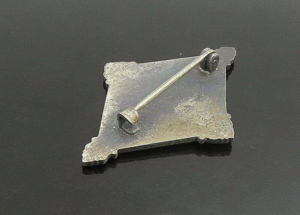925 Sterling Silver  Vintage Antique Girls Athletic League Brooch Pin  BP9018