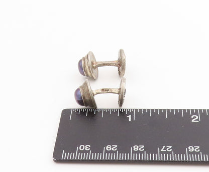 925 Sterling Silver Vintage Cuff Links ENGLAND Designer Real Pearl  TR4028