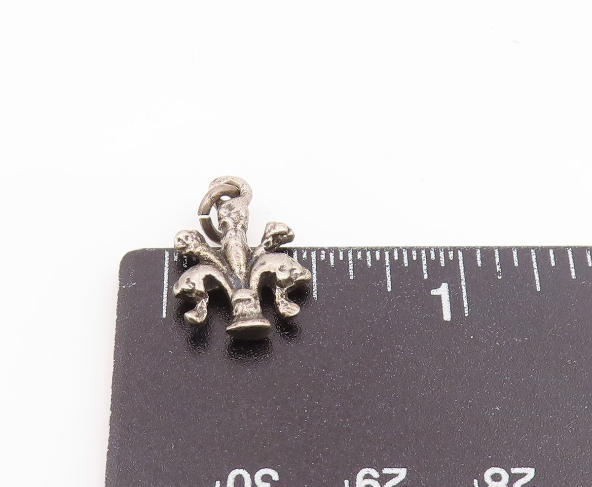 925 Sterling Silver Vintage Petite Etched Detail Drop Pendant  PT17747