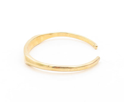 925 Sterling Silver Vintage Bracelet Gold Plated Designer Etched Cuff  BT10948
