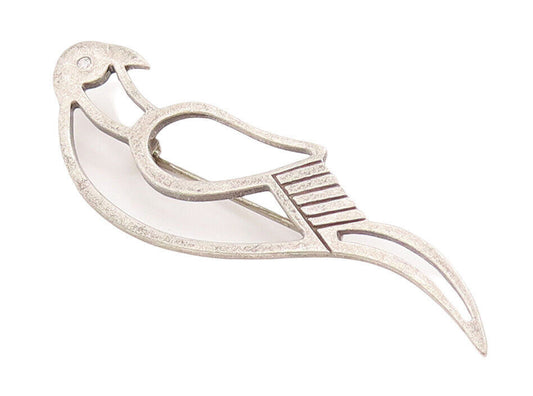 925 Sterling Silver Vintage Brooch Pin Cutout Bird Stencil  BP10882
