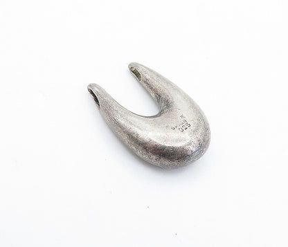 SPAIN 925 Sterling Silver  Vintage Dark Tone UShaped Slide Pendant  PT4347