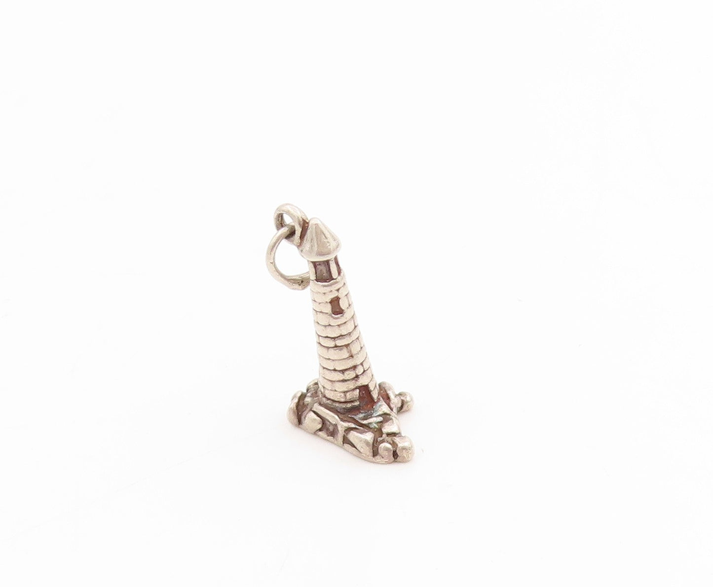 925 Sterling Silver Vintage Pendant Miniature Nautical Lighthouse Charm  PT25230