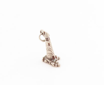 925 Sterling Silver Vintage Pendant Miniature Nautical Lighthouse Charm  PT25230
