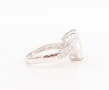 925 Sterling Silver Vintage Ring ROSS SIMONS Triangle Cutout CZ  Sz 9  RG28789