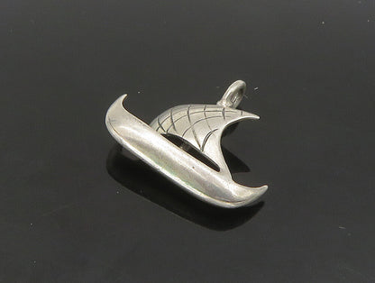 925 Sterling Silver  Vintage Petite Sailboat Nautical Motif Pendant  PT19588