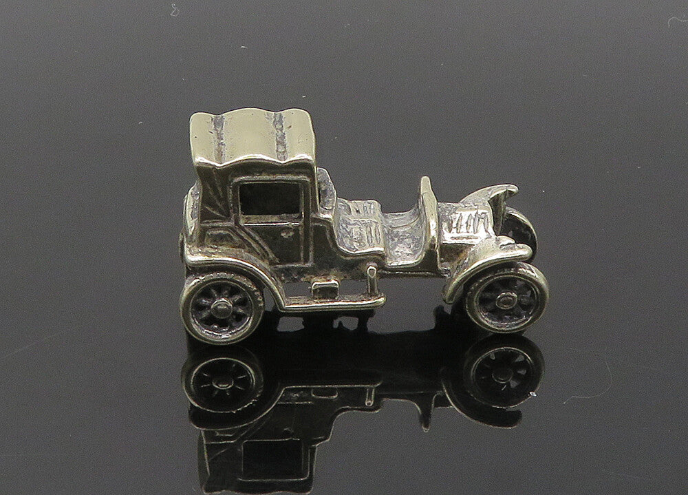925 Sterling Silver  Vintage Shiny Old Fashioned Car Trinket  TR2806