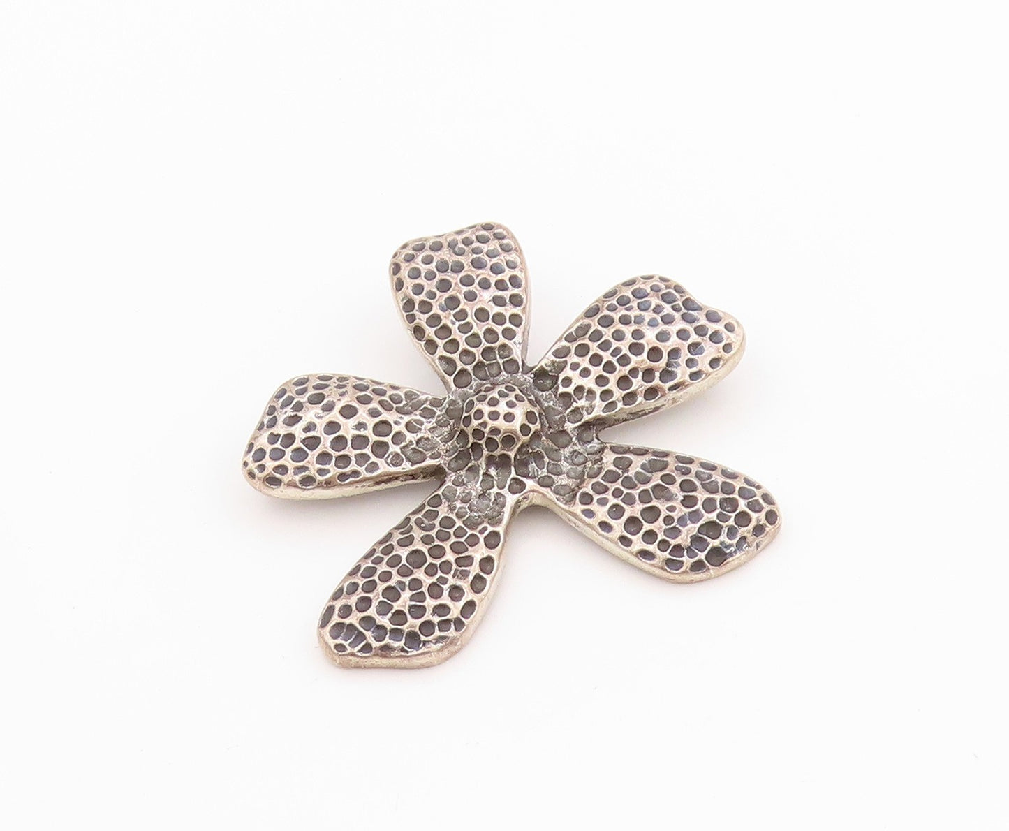 925 Sterling Silver Vintage Pendant SILPADA Antique Dark Tone Flower  PT24470