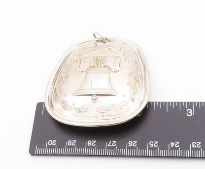 925 Sterling Silver Vintage Pendant TOWLE 1976 Antique Floral Bell  PT24646