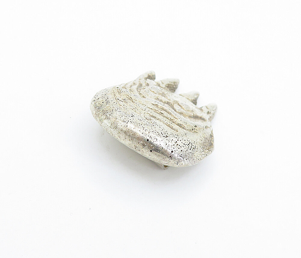 925 Sterling Silver  Vintage Antique Sculpted Abstract Slide Pendant  PT4086