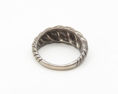 CAROLYN POLLACK RELIOS 925 Silver  Vintage Twist Dome Band Ring Sz 8  RG18166
