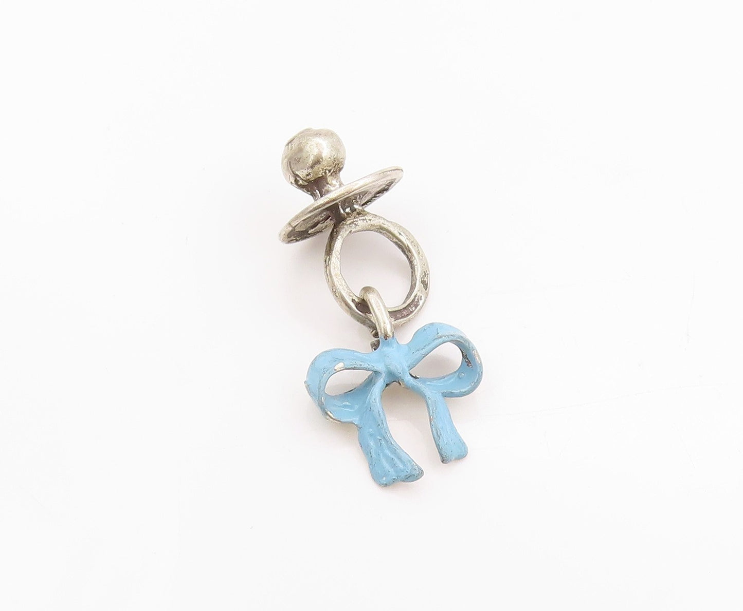 925 Sterling Silver Vintage Pendant Solid Newborn Baby Shower Charm   PT24990