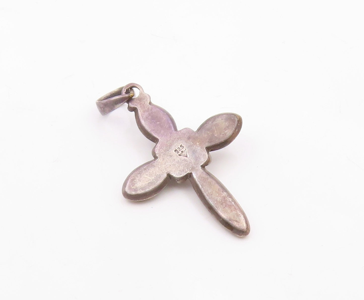 SILPADA 925 Sterling Silver  Vintage Pearl Religious Cross Pendant  PT16076