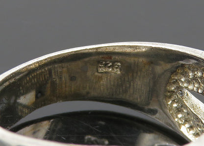 925 Sterling Silver Vintage Shiny Smooth Highway Band Ring  Sz 7.5  RG20615