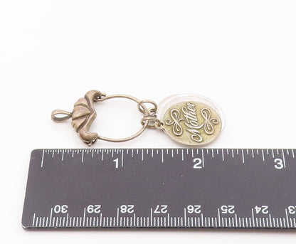 925 Sterling Silver  Vintage Happy Birthday Aunt & Mother Pendant  PT16733