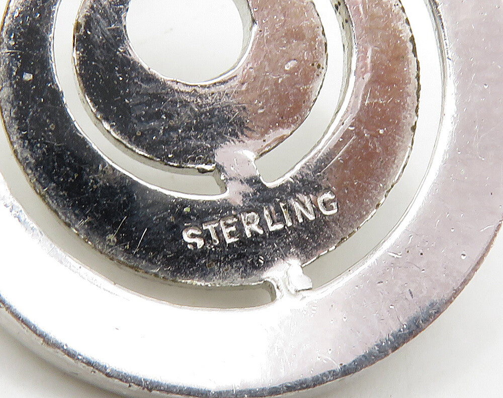 925 Sterling Silver  Sparkling Graduating Circles Non Pierce Earrings  EG8251