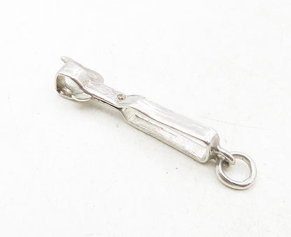 MEXICO 925 Sterling Silver  Vintage Petite Shiny Smooth Open Pendant  PT6945