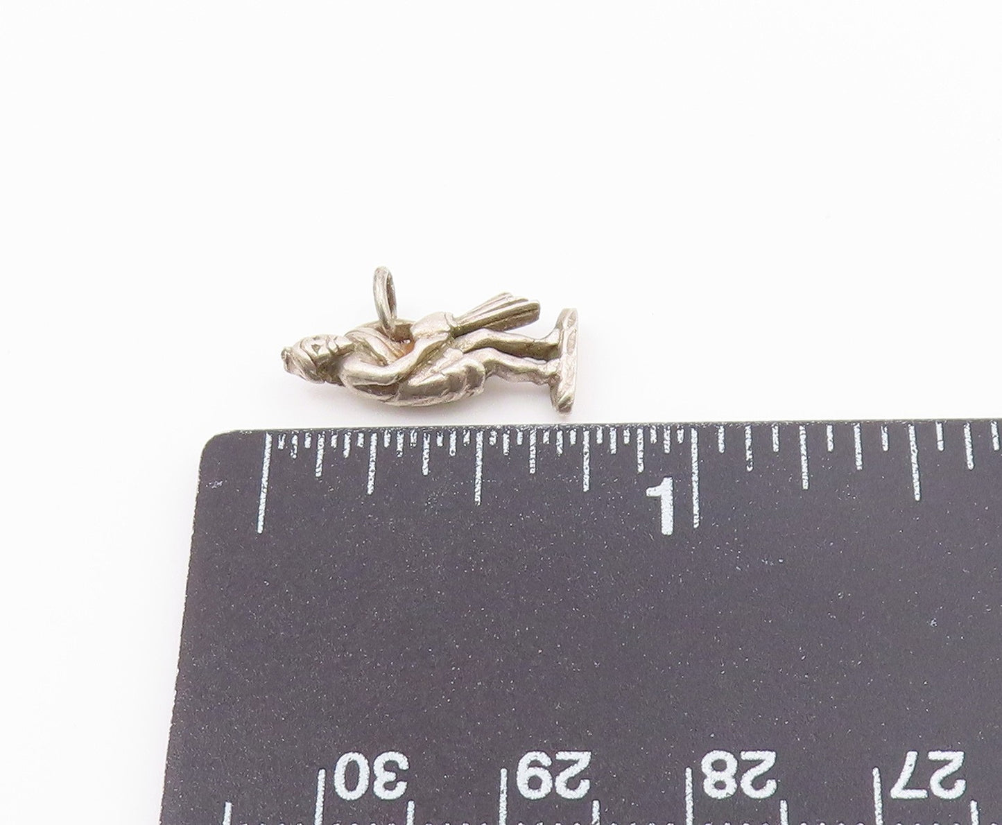925 Sterling Silver  Vintage Petite Figure Pouring Water Drop Pendant  PT8143
