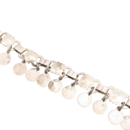 925 Sterling Silver Vintage Bracelet Classic Articulated Geometric Link  BT12208