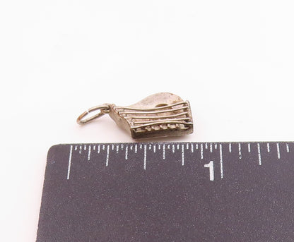 925 Sterling Silver Vintage Petite String Instrument Pendant  PT18725