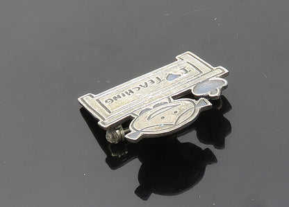 EFS MEXICO 925 Sterling Silver  Vintage Teacher At Desk Brooch Pin  BP7967