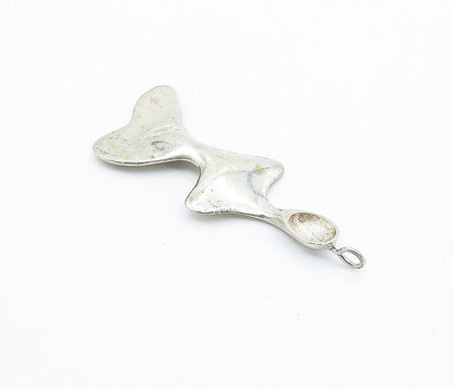 925 Sterling Silver  Vintage Modernist Woman's Body Silhouette Pendant  PT4095