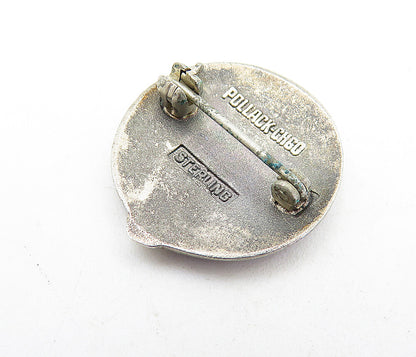 925 Sterling Silver  Vintage Petite Enamel Hospital Service Brooch Pin  BP2227
