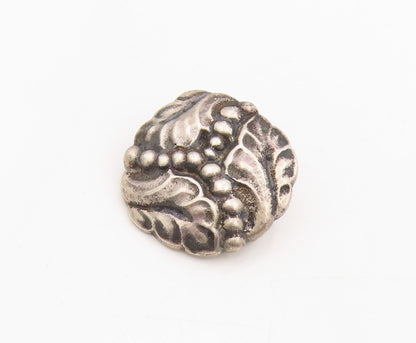 925 Sterling Silver Vintage Brooch Art Nouveau Style Leaf & Berry Pin  BP12050