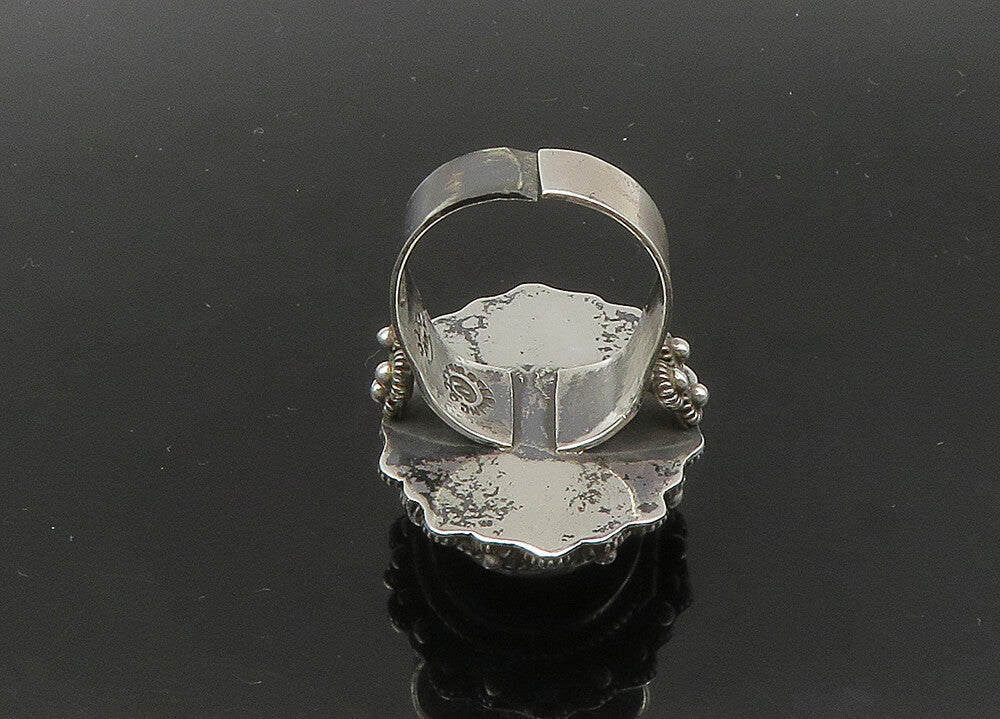 TAXCO MEXICO 925 Silver  Vintage Tiger's Eye Band Ring Sz 11 (OPENS)  RG22760