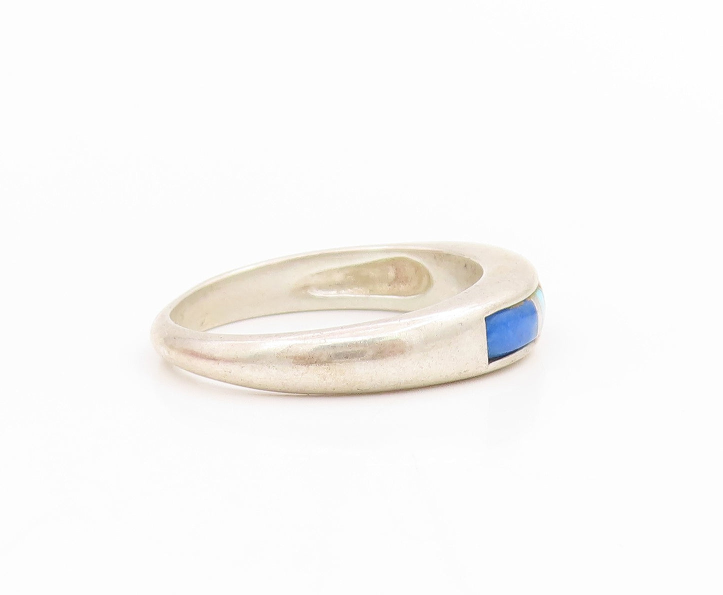 925 Sterling Silver Vintage Ring CAROLYN POLLACK Multi Gemstone  Sz 8  RG34385