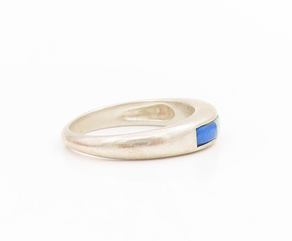 925 Sterling Silver Vintage Ring CAROLYN POLLACK Multi Gemstone  Sz 8  RG34385
