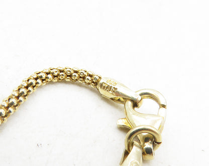 925 Sterling Silver  Smoky Topaz Gold Plated Shiny Chain Necklace  NE1853