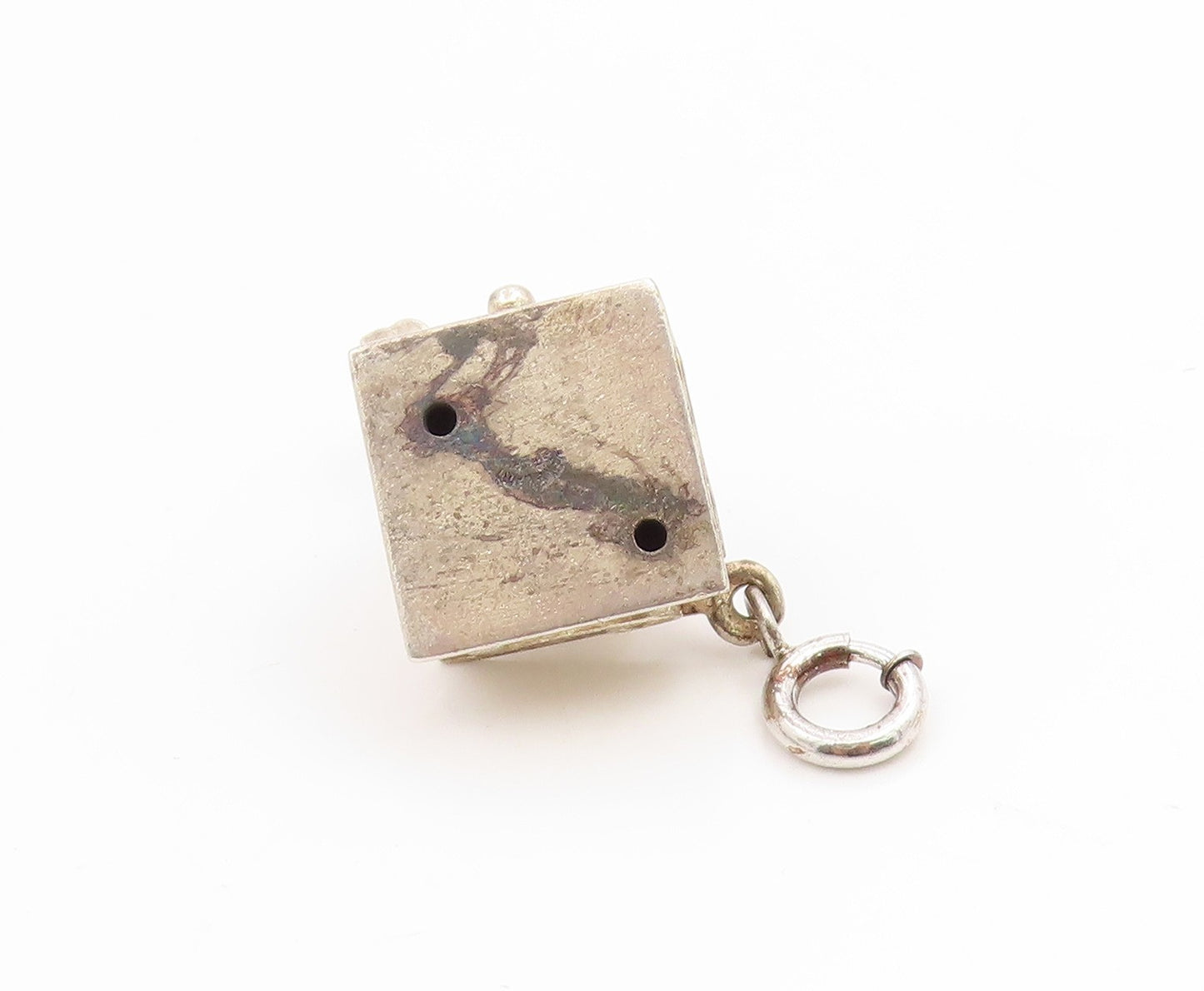 925 Sterling Silver Vintage Pendant Miniature Coffee Grinder Charm  PT25931