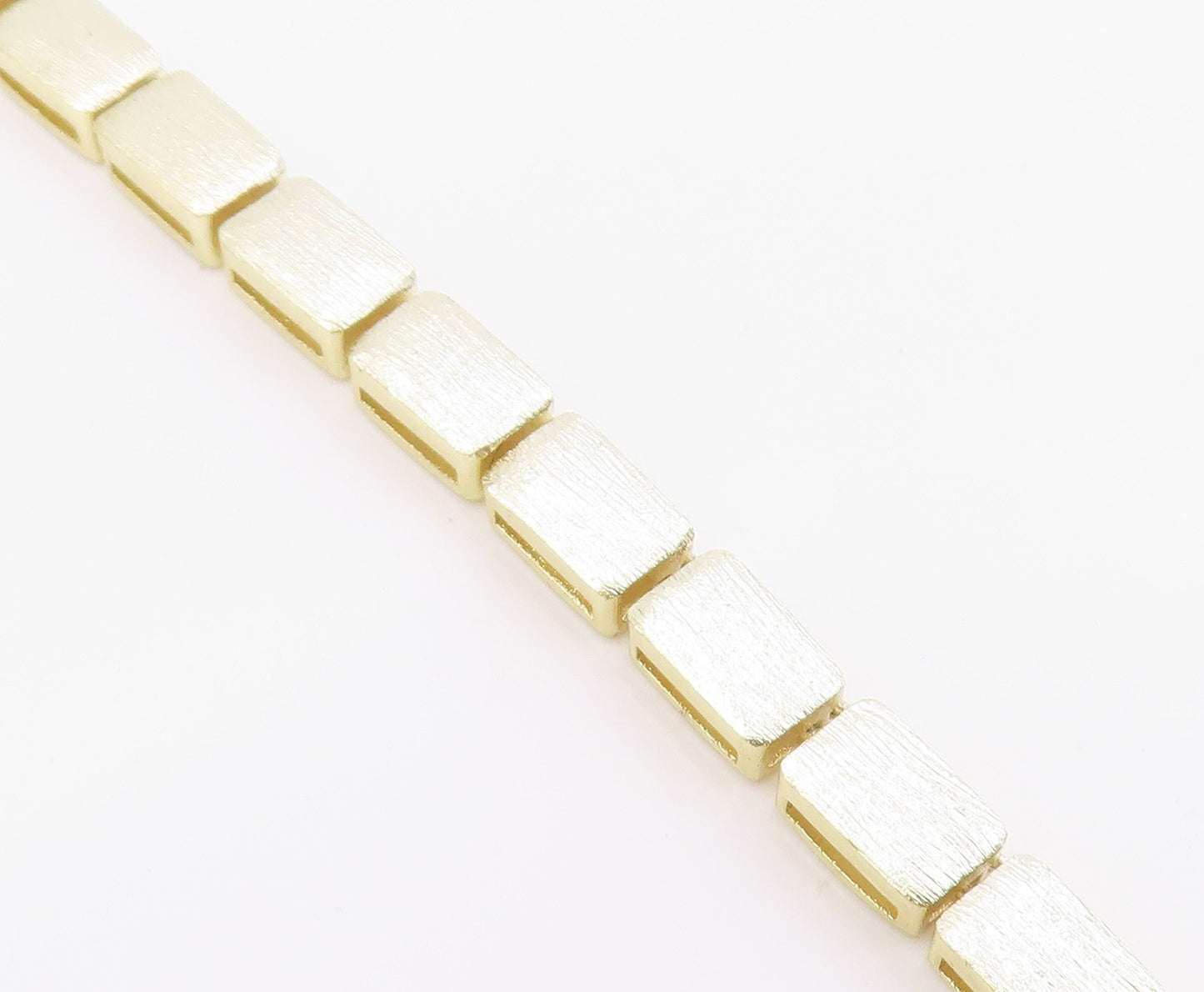 925 Sterling Silver Vintage Necklace Gold Plated CZ Geometric Collar  NE4868