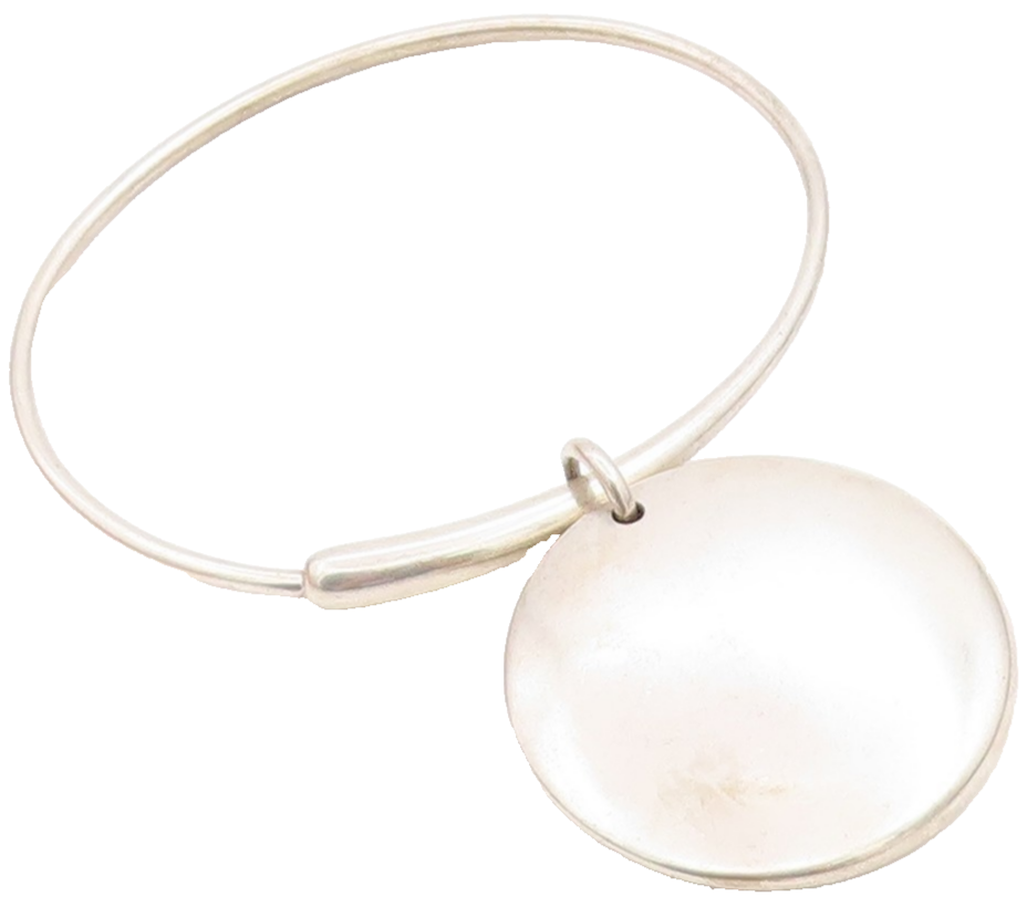 925 Sterling Silver Vintage Bracelet GEORG JENSEN DENMARK Designer Disk  BT11287