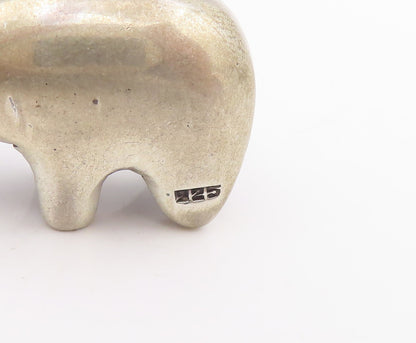 925 Sterling Silver Vintage Pendant Minimalist Abstract Bear Figurine  PT25595