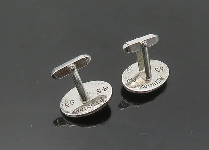 FOSTER 925 Sterling Silver  Vintage Antique Fox's Face Shiny Cufflinks  TR2796